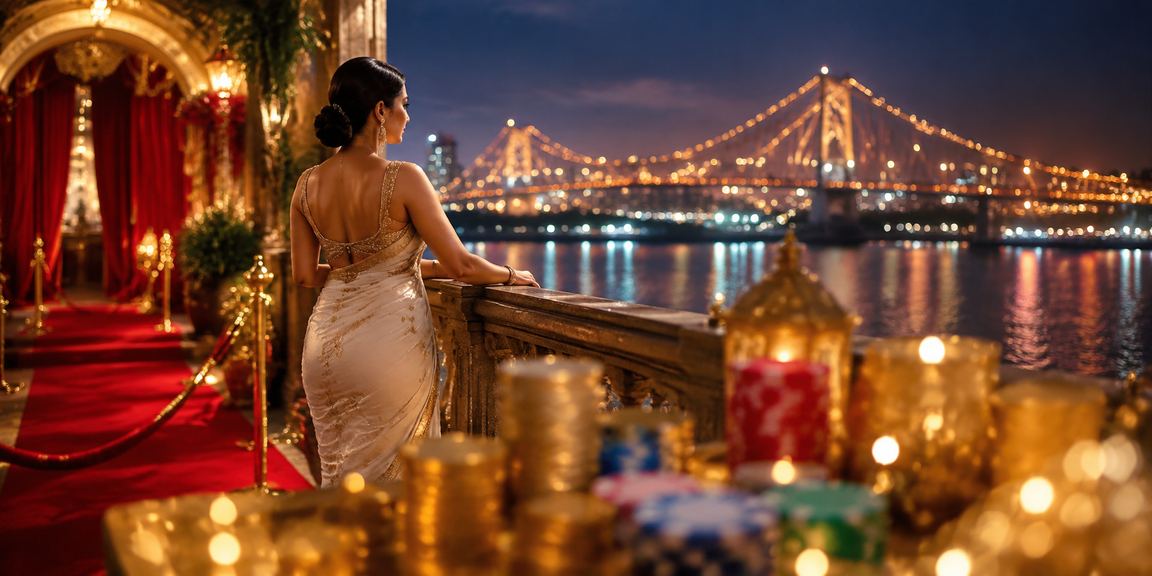 Kolkata Howrah Bridge Evening with Casino Entertainment